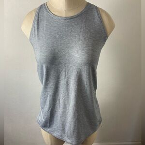ATHLETA Racerback Ruched Sides Blue/Gray Tank Top Sz S